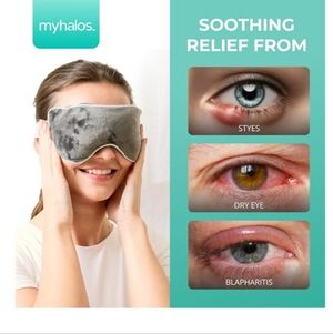 Heated Eye Mask for Dry Eyes - Steam Warm Compress - Remove Styes, Chalazions.